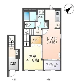 Coco Leaf【2階】の間取り