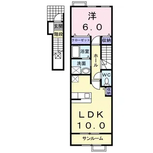 アモール【2階】の間取り