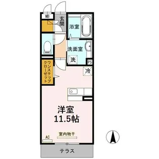 グラン・シエロJ【1階】の間取り