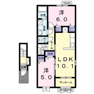 factⅡ【2階】の間取り