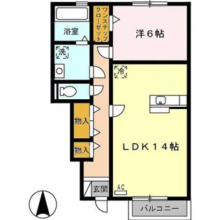 セジュール・ド・ナチュール【1階】の間取り