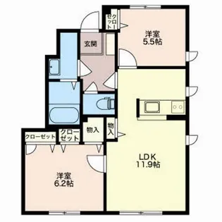 CoCo KuRoDa【1階】の間取り