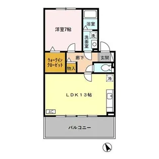 富山県富山市経田【アパート】の間取り