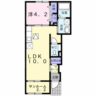 富山県砺波市幸町【アパート】の間取り
