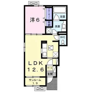 みやび【1階】の間取り