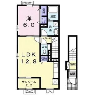 ルーチェ一番町【2階】の間取り