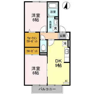 メゾン来光【2階】の間取り
