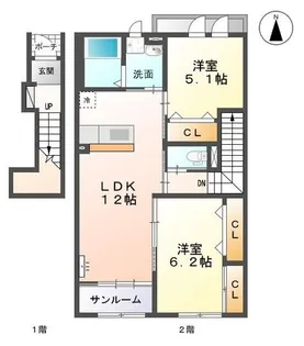 スペリアージュT【2階】の間取り