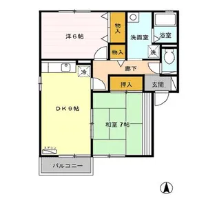 ブライダルハイツ戸出 A【1階】の間取り