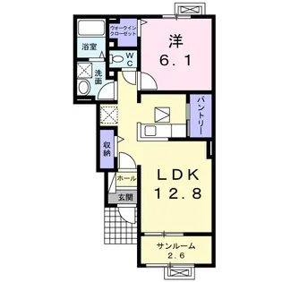 ラパンⅡ【1階】の間取り