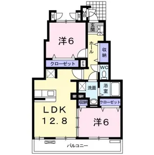 ディライト一番町【1階】の間取り