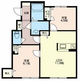 CoCo KuRoDa【1階】の間取り