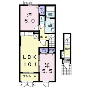 M’sヴィレッジⅡ【2階】の間取り
