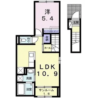 ディア・ショコラ【2階】の間取り