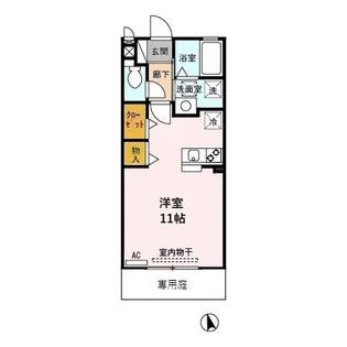 ソレイユK【1階】の間取り