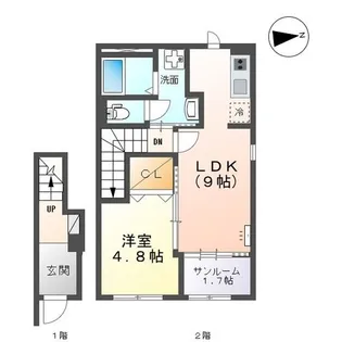 ノールハイム【2階】の間取り