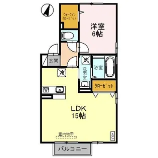 セジュール 宝 C棟【2階】の間取り