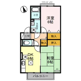 カーサ・アルエット【1階】の間取り