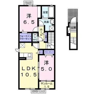 グレイス中村【2階】の間取り