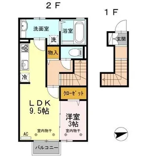 Center Link【2階】の間取り