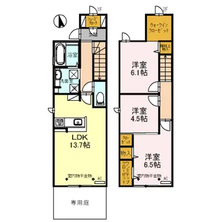 Coco泉【2階】の間取り