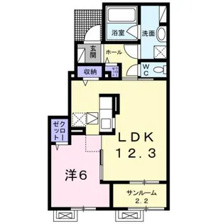 シュエット【1階】の間取り