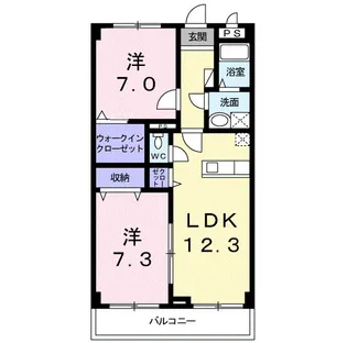 アルカンシエル【3階】の間取り