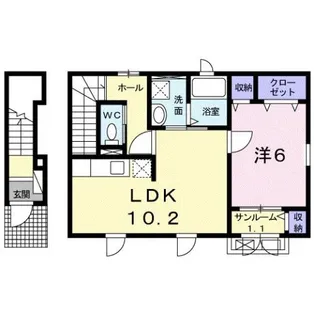 アロッジオⅠ【2階】の間取り