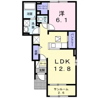 チューリップ・12【1階】の間取り