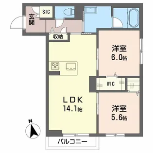 シャーメゾンMⅡ(ShaMaison MⅡ)【1階】の間取り