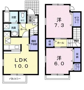 ラ フォレスタ Ⅰ【1階】の間取り