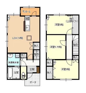 ピサリ岡【1階】の間取り