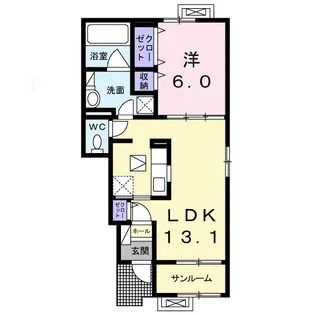 ソフィア 高岡【1階】の間取り