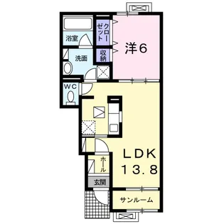 グラナリー ウェルス【1階】の間取り