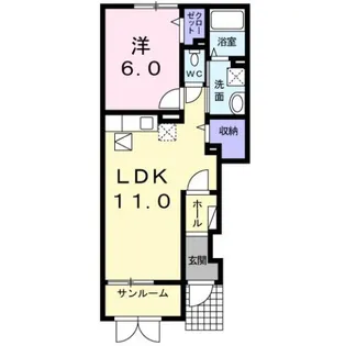 ジェントリー【1階】の間取り