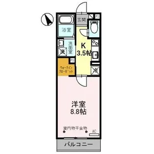 ハイエストヒル B棟【2階】の間取り