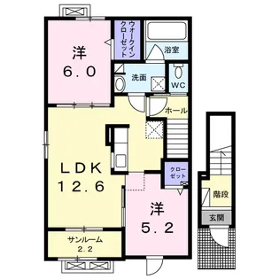 フェリーチェⅥ【2階】の間取り
