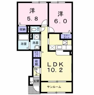 アンダンテ【1階】の間取り