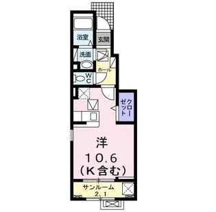菫(すみれ)2nd【1階】の間取り