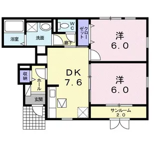 ラフォンテーヌ Ⅲ【1階】の間取り