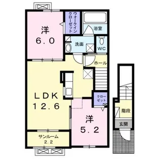 フェリーチェⅤ【2階】の間取り