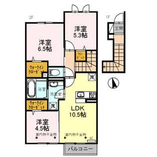 D・Reve(ディ・レーブ)【2階】の間取り