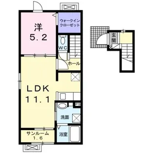 ノムラ・シュロスA【2階】の間取り