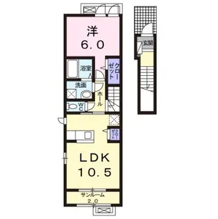 ポコ・ア・ポコ・ネクスト【2階】の間取り