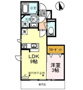 セレッソさくら A棟【1階】の間取り
