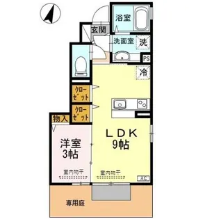 ハーベスト【1階】の間取り