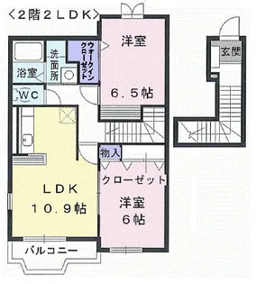 杏得仙【2階】の間取り