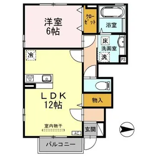 にゅうまごびれっじⅡ【1階】の間取り