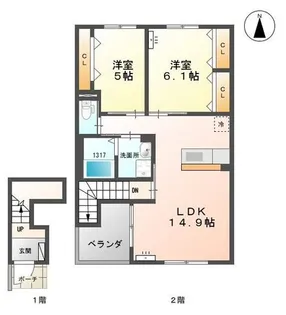 アヴァンス【2階】の間取り