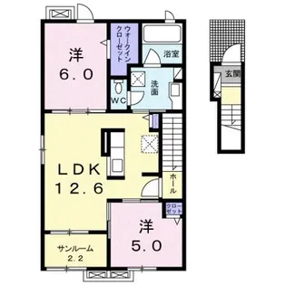 カルマーレⅡ【2階】の間取り